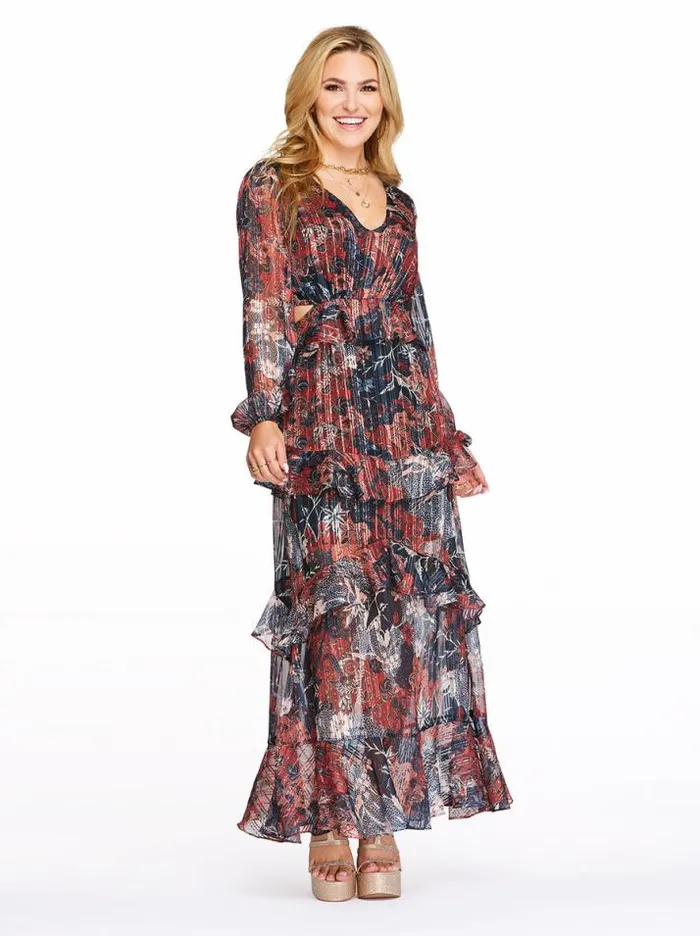 Dresses Clothing Jessica Simpson Baianca Maxi Dress In Autumn Memories