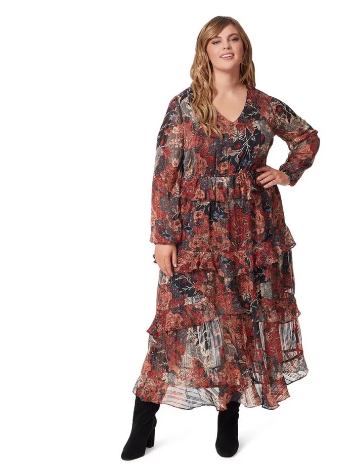 Dresses Clothing Jessica Simpson Baianca Maxi Dress In Autumn Memories