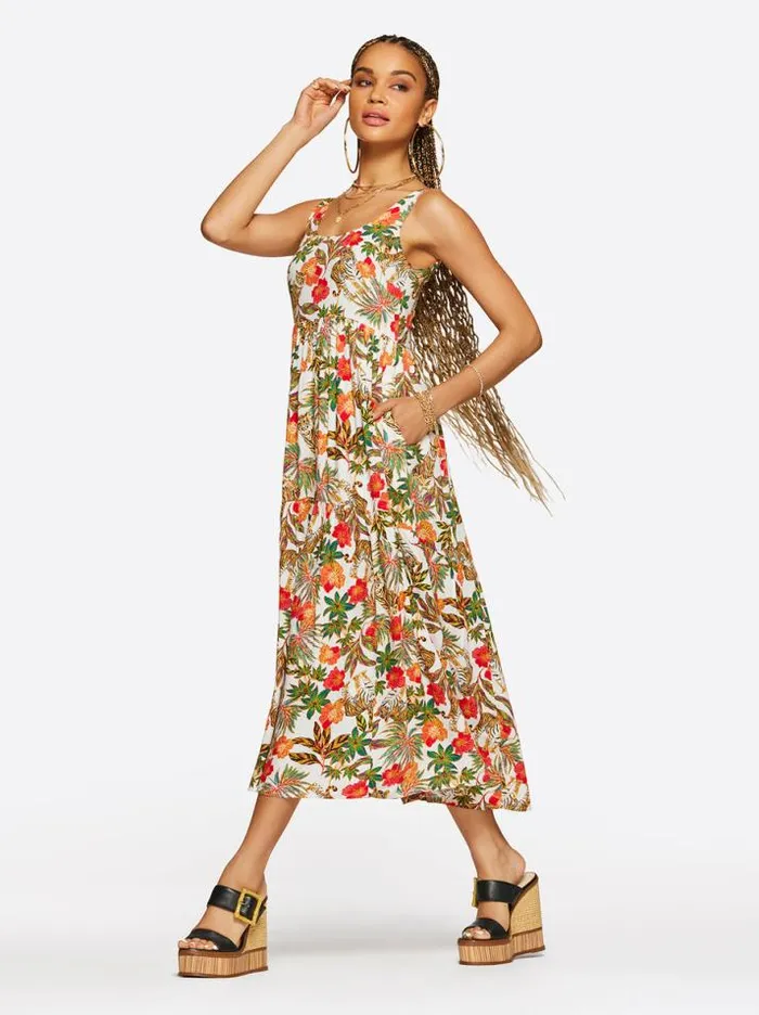 Dresses Clothing Jessica Simpson Cheryl Maxi Dress In Jungle Parade