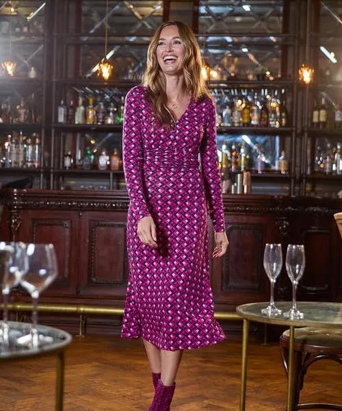 Dresses Glorious Geo Jersey Dress Pink Joebrowns Apparel Dresses Glorious Geo Jersey Dress Pink Joebrowns Apparel
