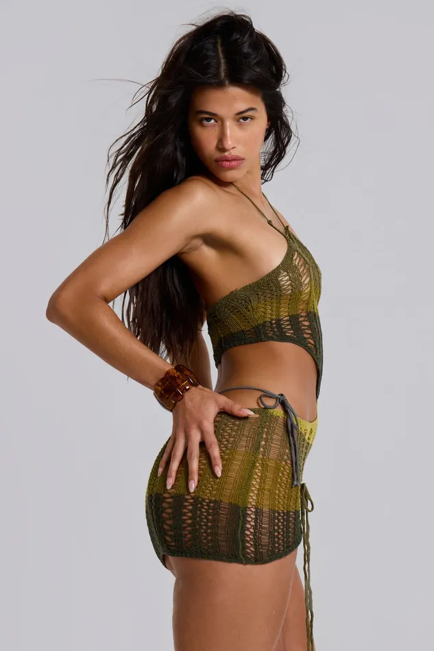 Dresses Jaded London Women Shop Amir Crochet Halter Mini Dress