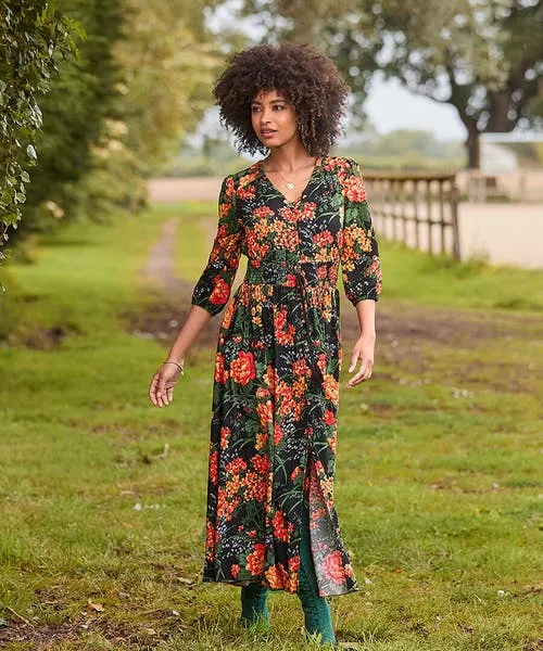 Dresses Joebrowns Apparel Sienna Florals Dress Black