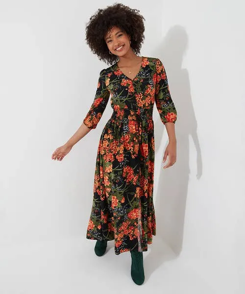 Dresses Joebrowns Apparel Sienna Florals Dress Black