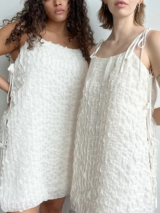 Dresses Lisa Says Gah Women Tara Tie Mini Dress Vanilla Ruffle Dresses Lisa Says Gah Women Tara Tie Mini Dress Vanilla Ruffle