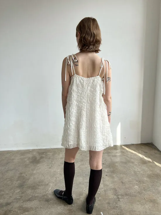 Dresses Lisa Says Gah Women Tara Tie Mini Dress Vanilla Ruffle Dresses Lisa Says Gah Women Tara Tie Mini Dress Vanilla Ruffle