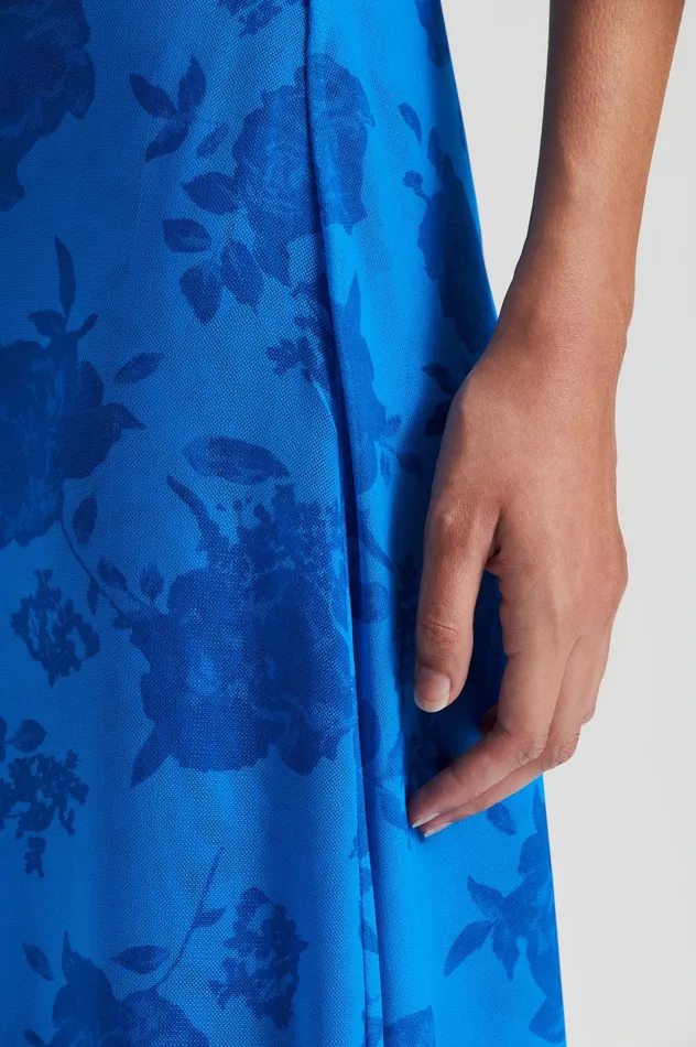 Dresses Scanlan Theodore Women FLORAL LACE PRINT MESH DRESS BLUE Dresses Scanlan Theodore Women FLORAL LACE PRINT MESH DRESS BLUE