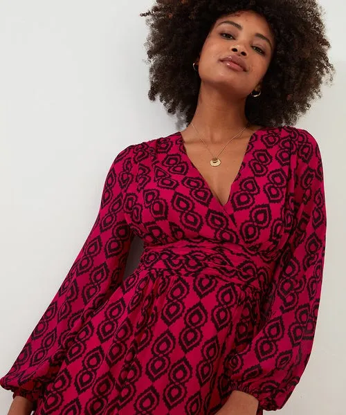 Dresses Tamzin Printed Dress Pink Joebrowns Apparel