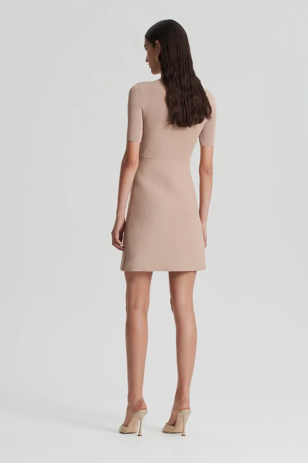 Dresses Women CREPE KNIT DAISY MINI DRESS OAT Scanlan Theodore