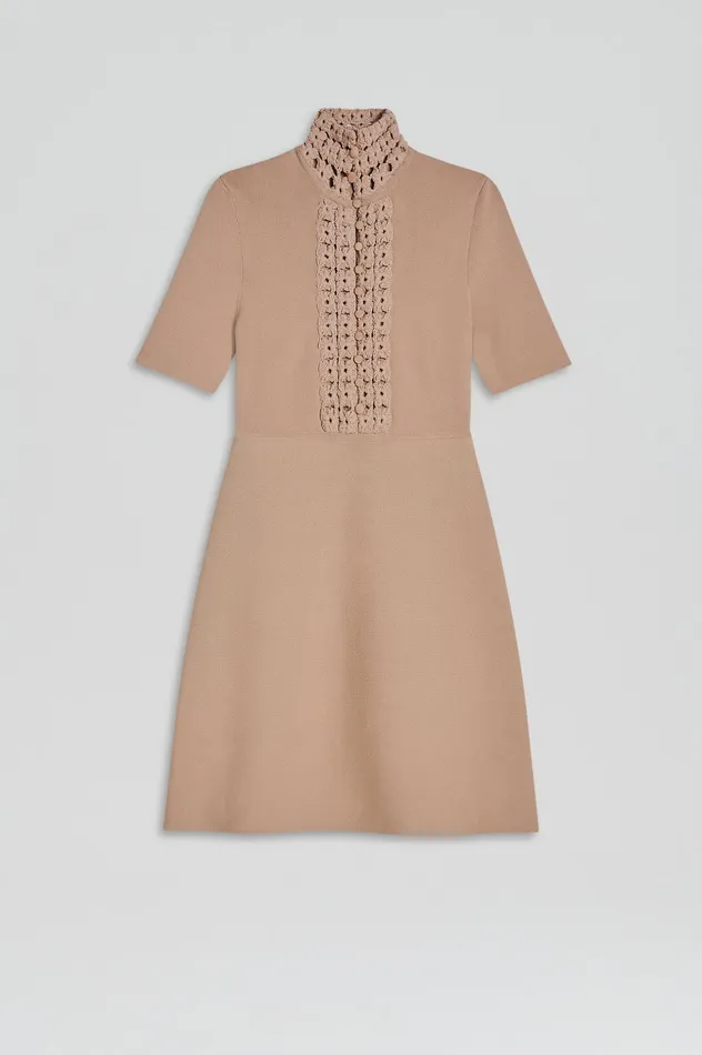 Dresses Women CREPE KNIT DAISY MINI DRESS OAT Scanlan Theodore