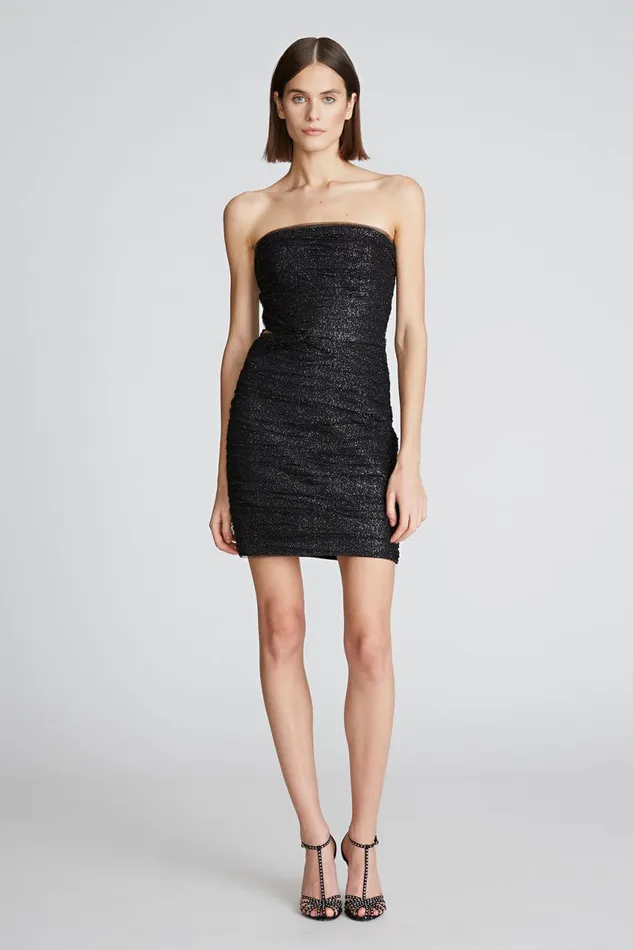 Dresses Women Halston Lani Dress In Shimmer Tulle Black