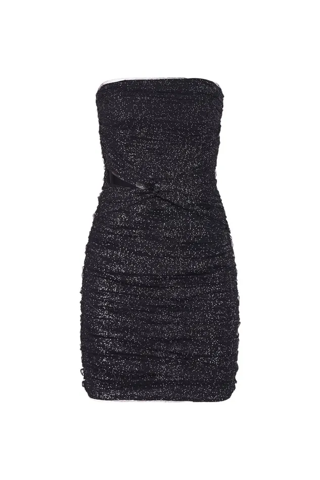 Dresses Women Halston Lani Dress In Shimmer Tulle Black