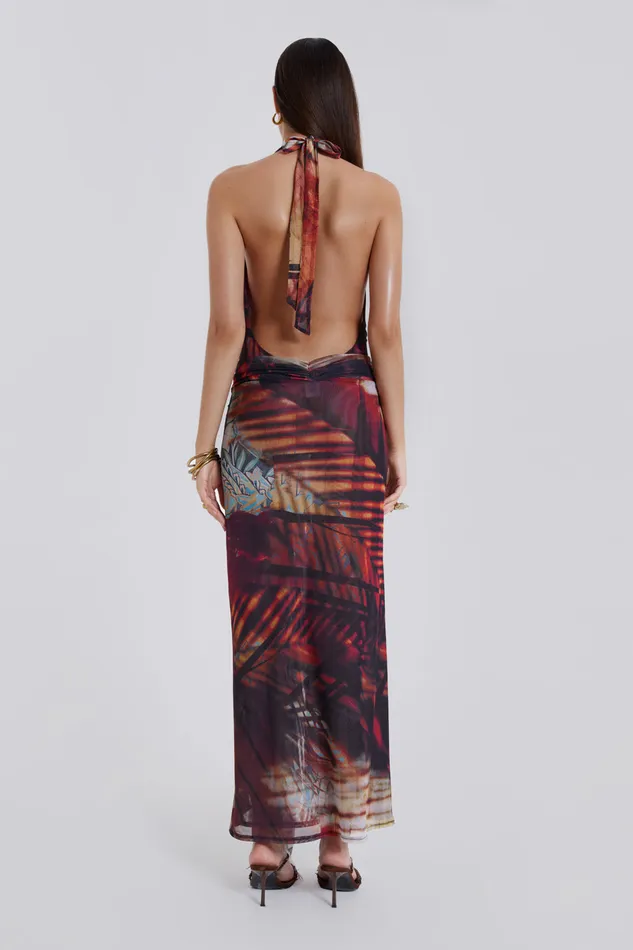 Dresses Women Jaded London Shop Cindy Plunge Maxi Dress In Red