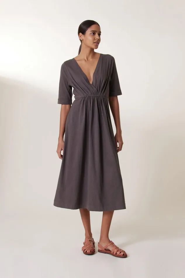 Dresses Women Leon and Harper Rala Plain Dress Carbone