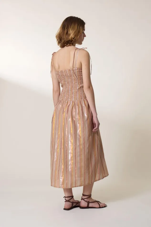 Dresses Women Leon and Harper Reiko Shiny Dress Powder
