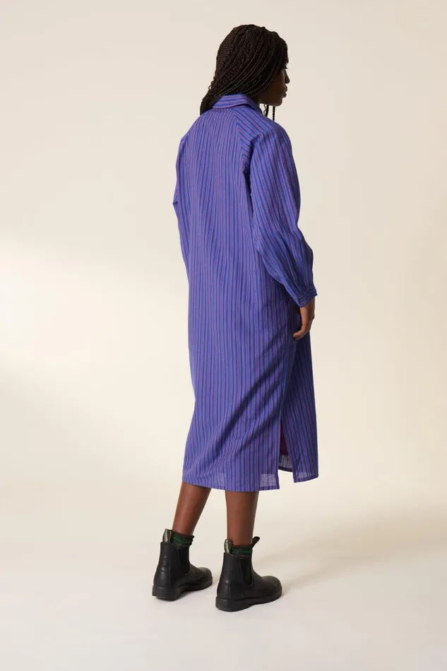 Dresses Women Leon and Harper Renna Stripe Dress Purple