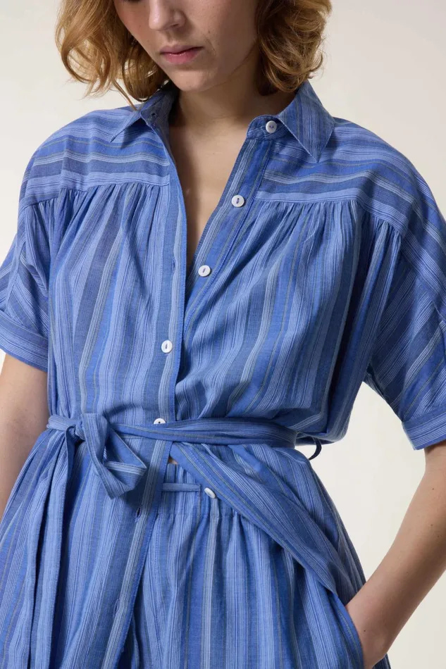 Dresses Women Leon and Harper Robe Roka Strght Blue