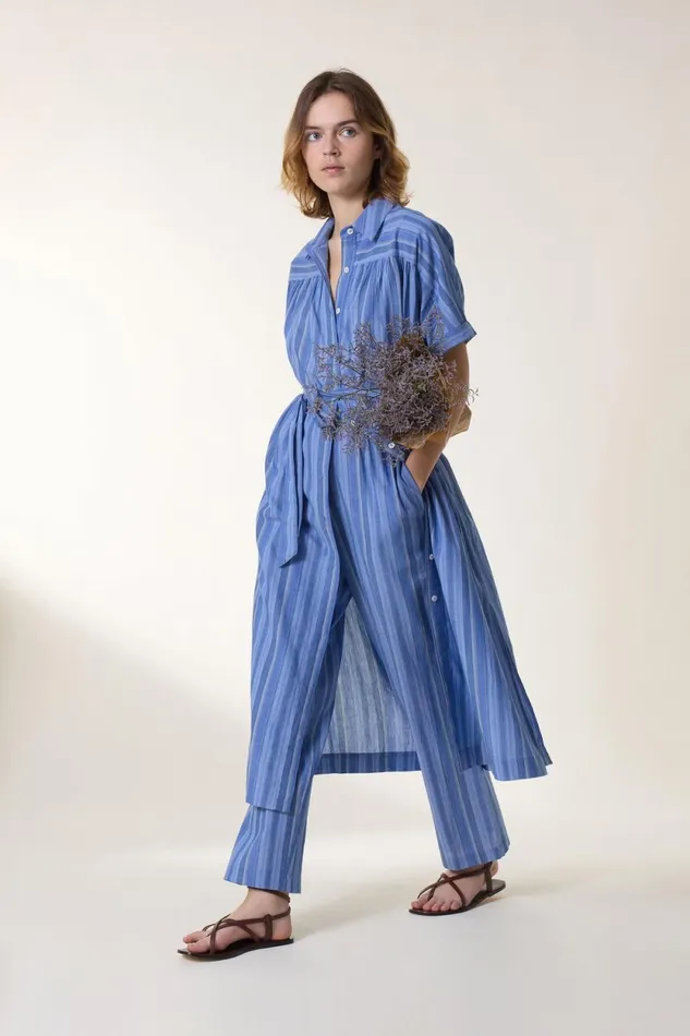 Dresses Women Leon and Harper Robe Roka Strght Blue
