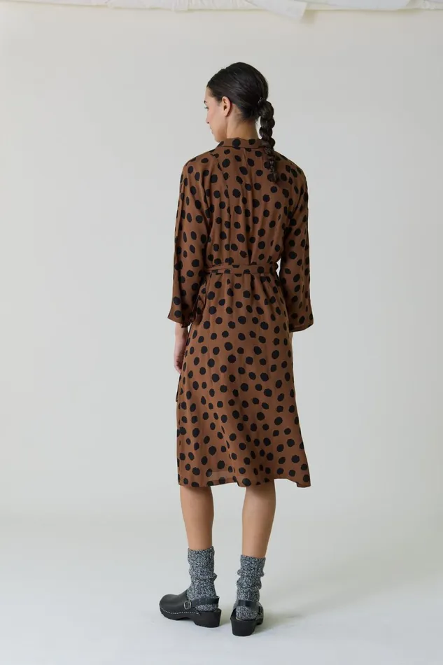 Dresses Women Leon and Harper Rolie Spot Dress Brown