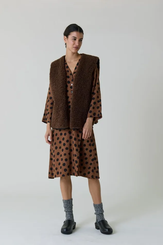 Dresses Women Leon and Harper Rolie Spot Dress Brown