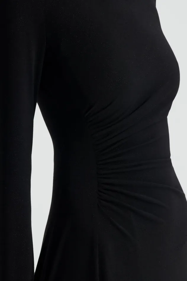 Dresses Women TINSEL PRINT DRAPE DRESS BLACK Scanlan Theodore