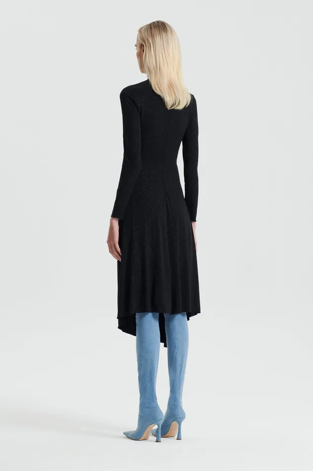 Dresses Women TINSEL PRINT DRAPE DRESS BLACK Scanlan Theodore
