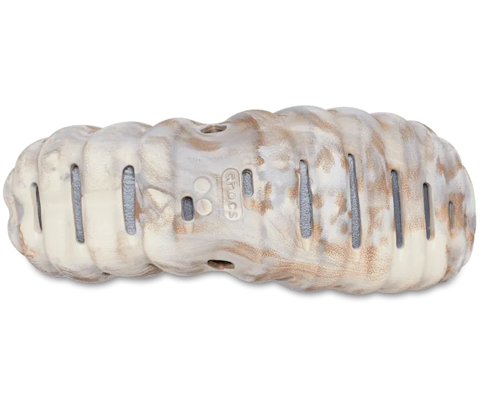 Echo Marbled Slide Bone Multi Women Crocs Slides