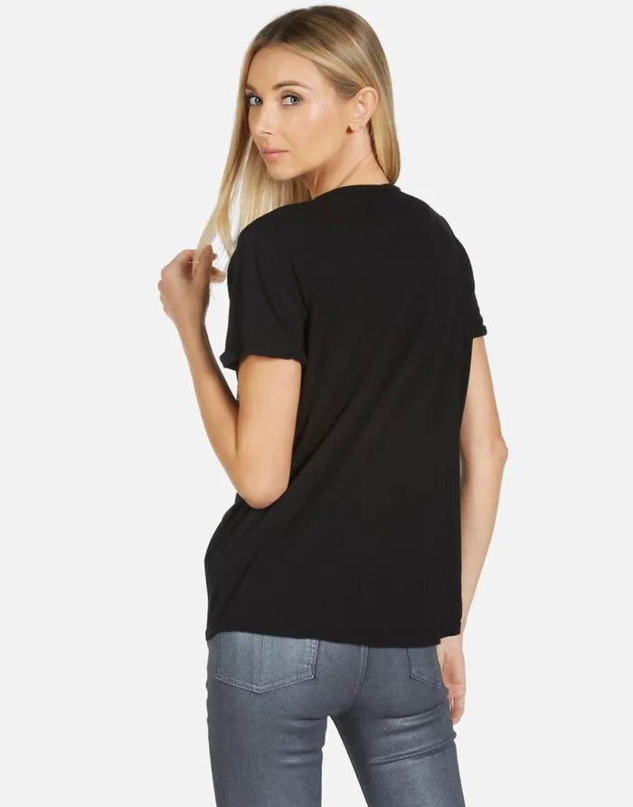Edda Crystal Sprinkle Lip Black Women039s Lauren Moshi Short Sleeve