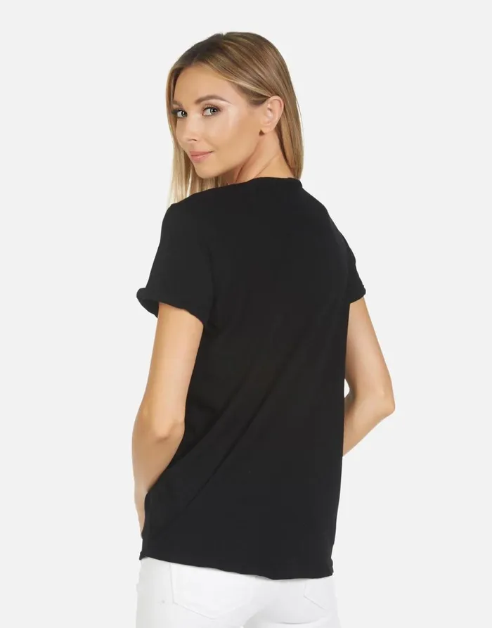 Edda X Crystal Multi Stars Black Women039s Lauren Moshi Short Sleeve