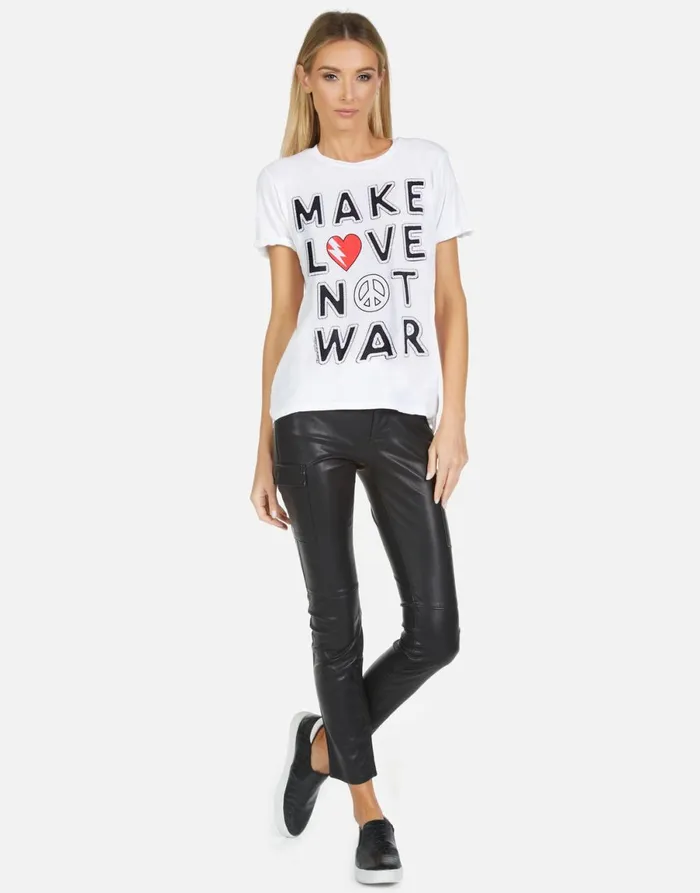 Edda X Make Love Not War Black Women039s Lauren Moshi Short Sleeve
