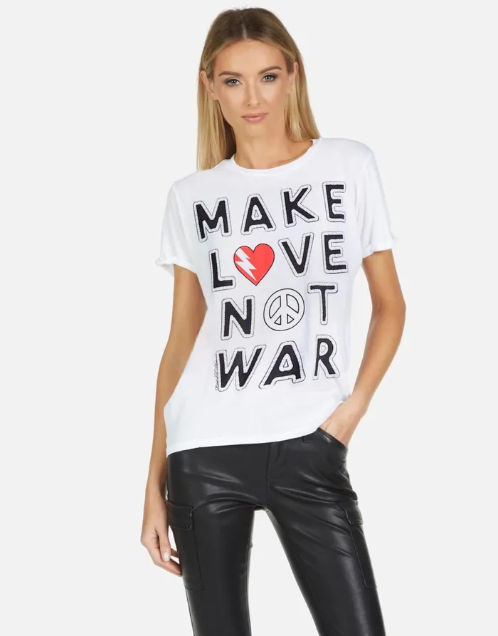 Edda X Make Love Not War Black Women039s Lauren Moshi Short Sleeve