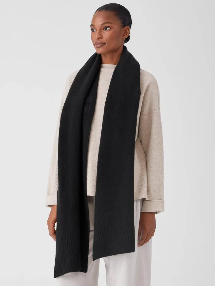 Eileen Fisher Accessories Cashmere Silk Bliss Wrap Black 8211 Shop