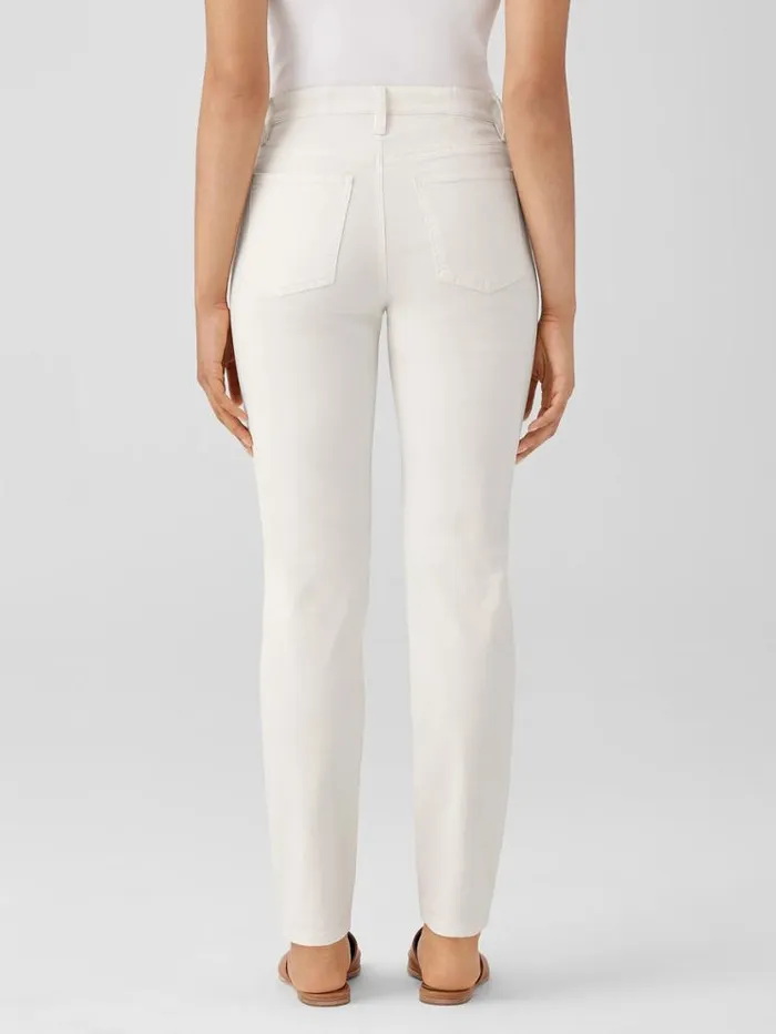 Eileen Fisher Denim Undyed Organic Cotton Denim HighWaisted Jean Undyed Natural 8211 Shop