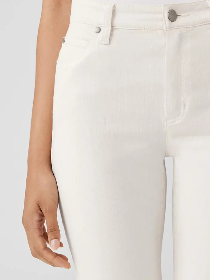 Eileen Fisher Denim Undyed Organic Cotton Denim HighWaisted Jean Undyed Natural 8211 Shop