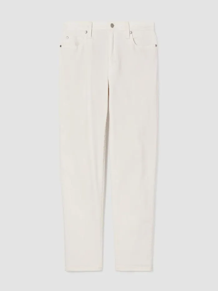 Eileen Fisher Denim Undyed Organic Cotton Denim HighWaisted Jean Undyed Natural 8211 Shop