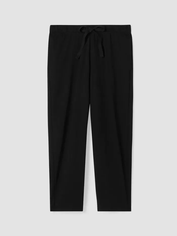 Eileen Fisher Extended Sizing 1X3X Organic Cotton Interlock Slouchy Sleep Pant Black 8211 Shop