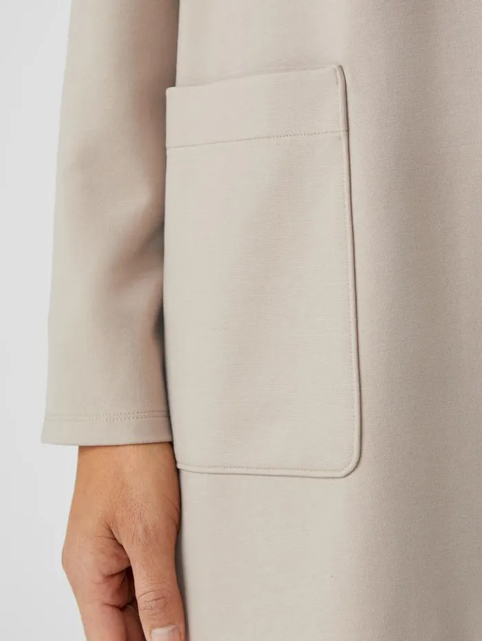 Eileen Fisher Jackets Coats and Vests Washable Flex Ponte High Collar Jacket Wheat 8211 Shop