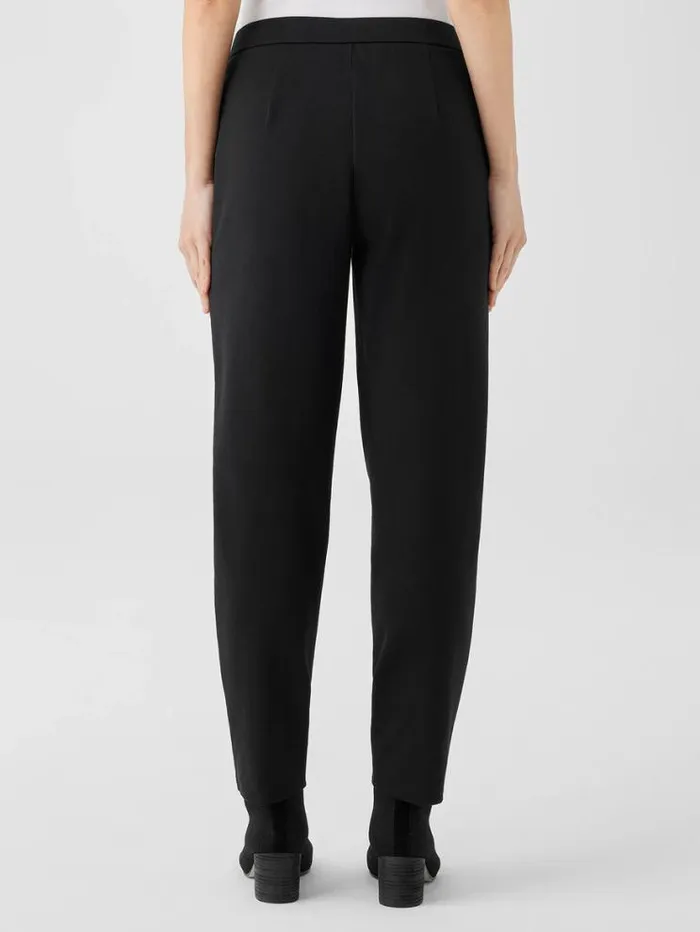 Eileen Fisher Pants Shorts and Jumpsuits Cotton Blend Ponte Tapered Pant Black 8211 Shop