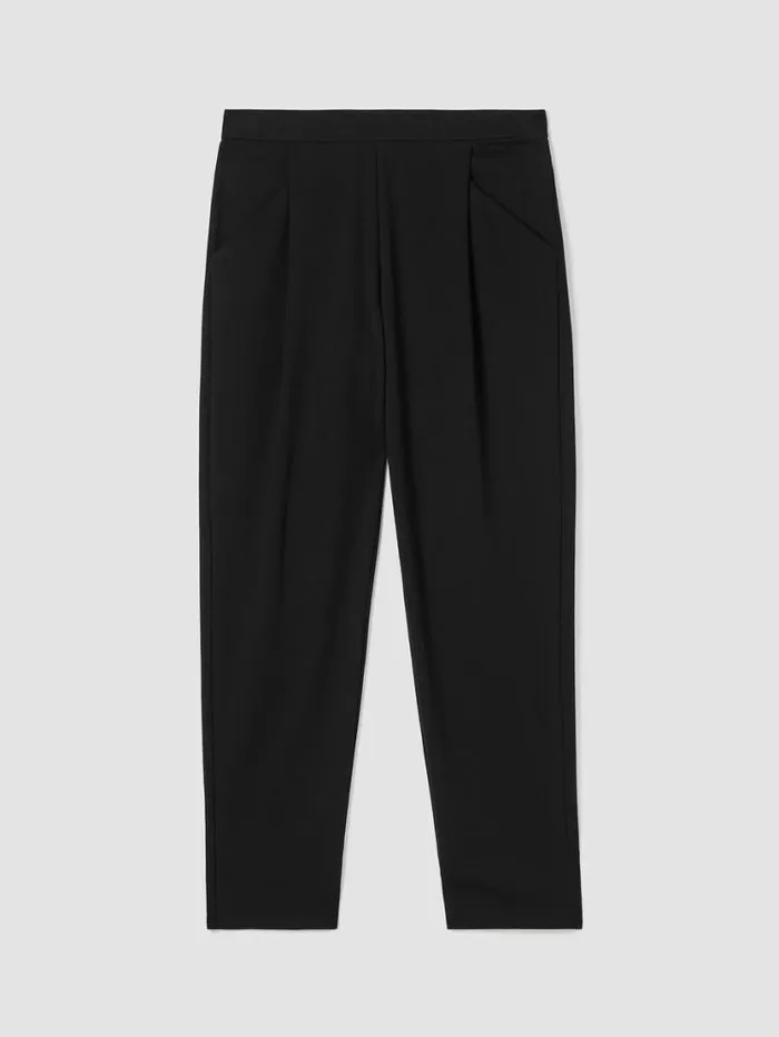 Eileen Fisher Pants Shorts and Jumpsuits Cotton Blend Ponte Tapered Pant Black 8211 Shop