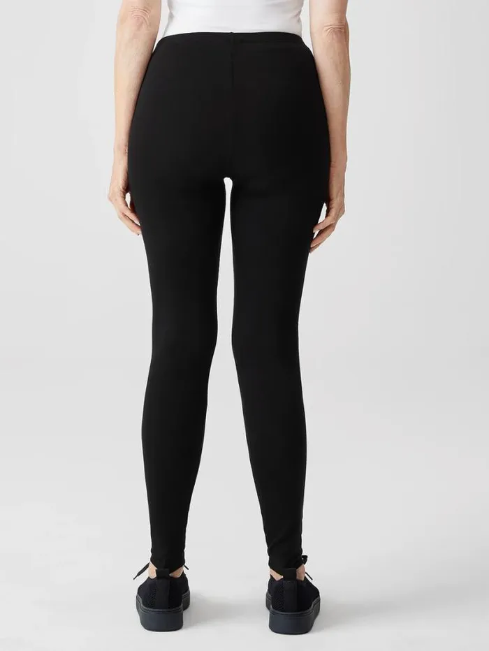 Eileen Fisher Pants Shorts and Jumpsuits Cozy Brushed Terry Hug Leggings Black 8211 Shop