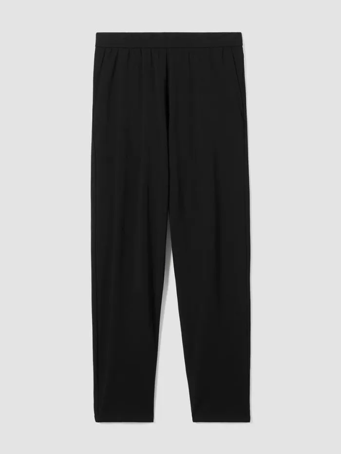 Eileen Fisher Pants Shorts and Jumpsuits Pima Cotton Stretch Jersey Tapered Pant Black 8211 Shop
