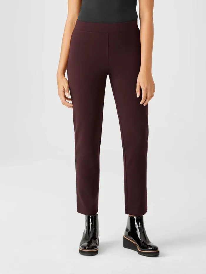 Eileen Fisher Pants Shorts and Jumpsuits Washable Flex Ponte Pant Cassis 8211 Shop
