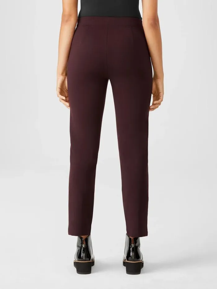 Eileen Fisher Pants Shorts and Jumpsuits Washable Flex Ponte Pant Cassis 8211 Shop
