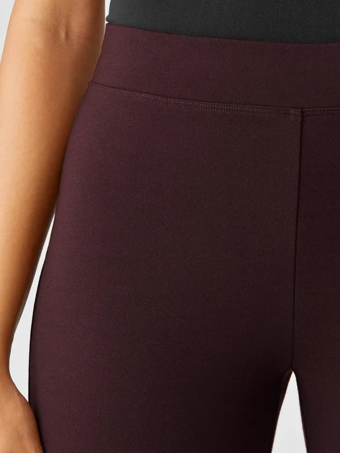 Eileen Fisher Pants Shorts and Jumpsuits Washable Flex Ponte Pant Cassis 8211 Shop