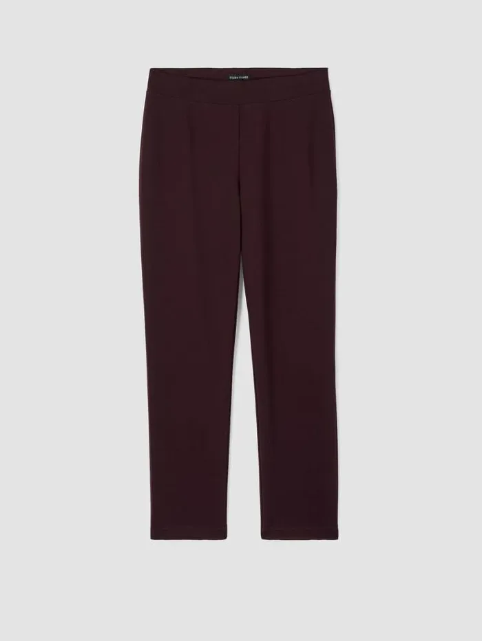Eileen Fisher Pants Shorts and Jumpsuits Washable Flex Ponte Pant Cassis 8211 Shop