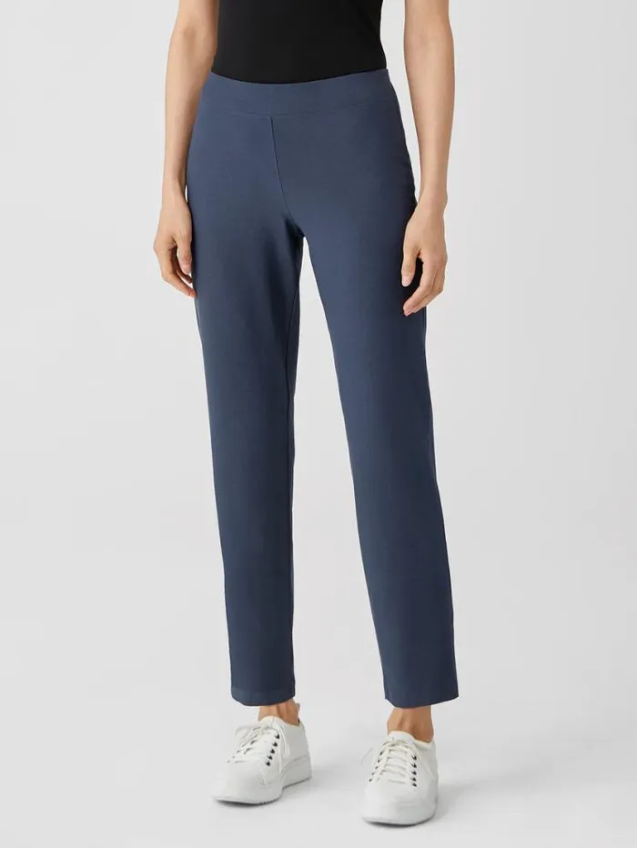 Eileen Fisher Pants Shorts and Jumpsuits Washable Stretch Crepe Pant Ocean 8211 Shop