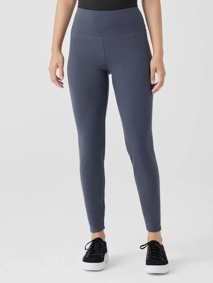 Eileen Fisher Petite Cozy Brushed Terry Hug HighWaisted Leggings Ocean 8211 Shop