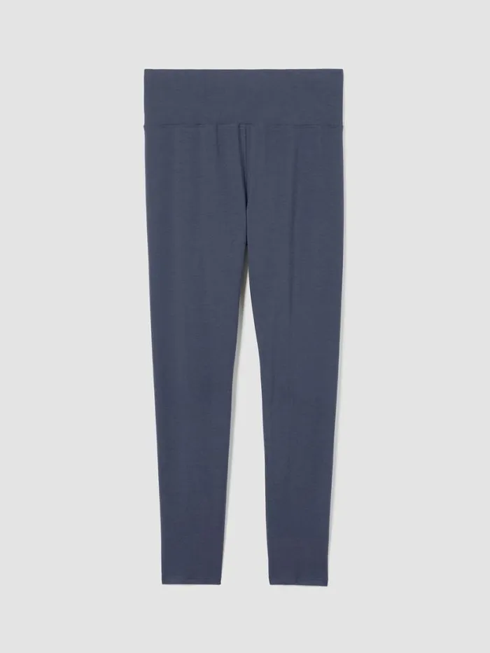 Eileen Fisher Petite Cozy Brushed Terry Hug HighWaisted Leggings Ocean 8211 Shop