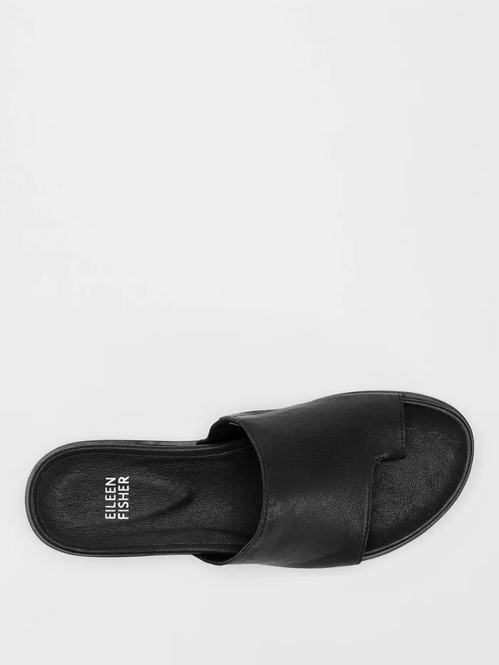 Eileen Fisher Shoes Digit Leather Slide Sandal Black 8211 Shop