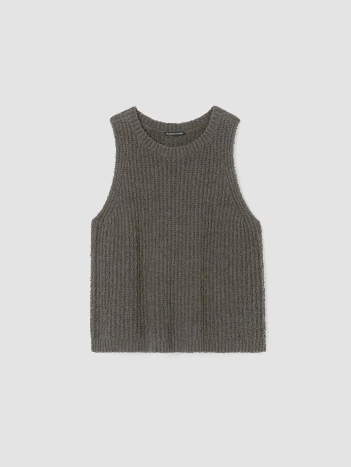 Eileen Fisher Sweaters and Cardigans Cotton Fluff Crew Neck Top Grove 8211 Shop