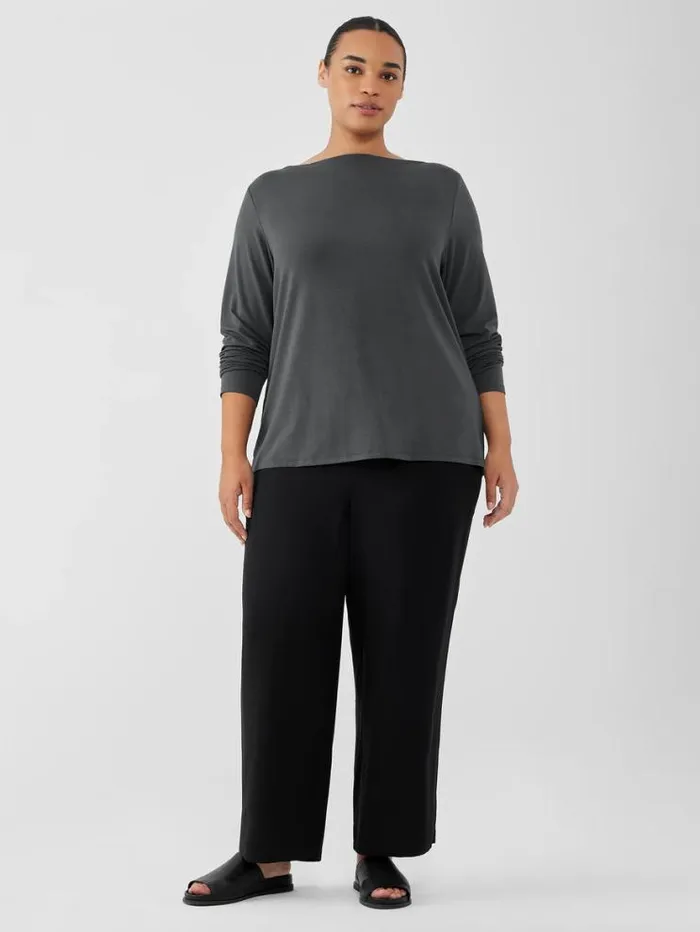 Eileen Fisher Tops and Tees Fine Jersey Cowl Neck Top Grove 8211 Shop